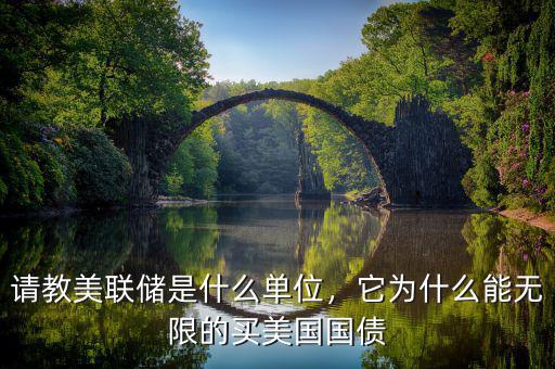 請教美聯儲是什么單位，它為什么能無限的買美國國債
