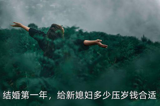 結婚第一年，給新媳婦多少壓歲錢合適