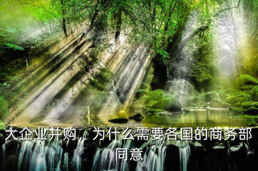 大企業并購，為什么需要各國的商務部同意