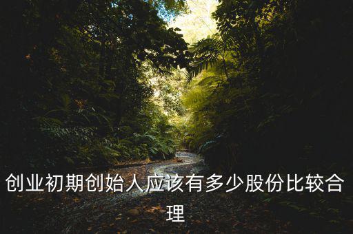 創始人應該占公司的多少股份,如何成為公司的實際控制人