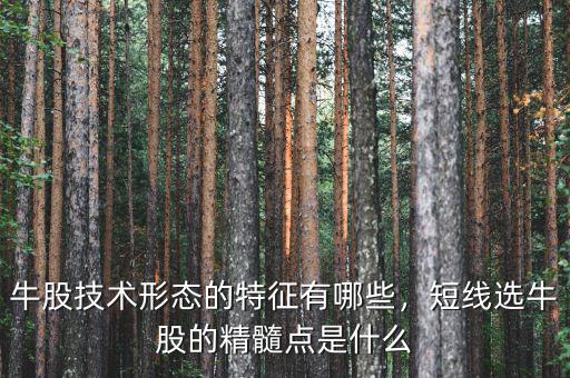 牛股技術形態的特征有哪些，短線選牛股的精髓點是什么