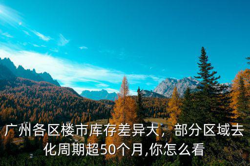 廣州各區樓市庫存差異大，部分區域去化周期超50個月,你怎么看
