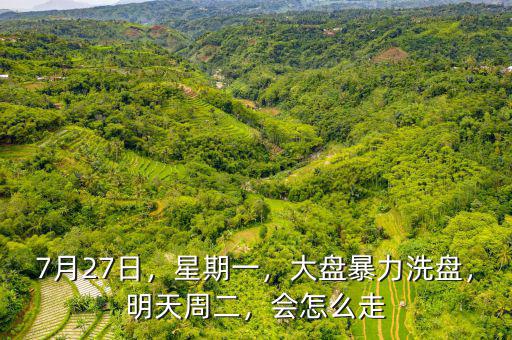 7月27日，星期一，大盤暴力洗盤，明天周二，會怎么走