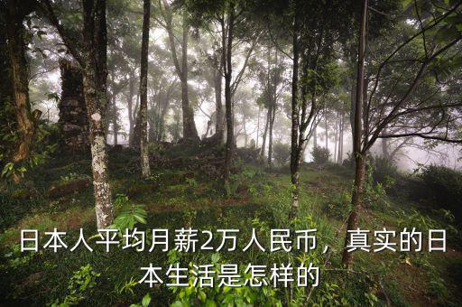 日本人平均月薪2萬人民幣，真實的日本生活是怎樣的