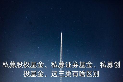 私募股權投資基金屬于什么行業,私募股權基金
