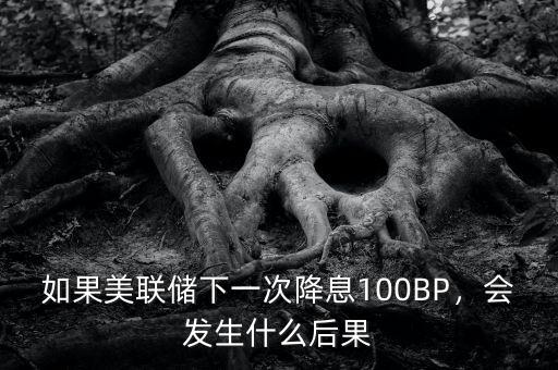 如果美聯儲下一次降息100BP，會發生什么后果