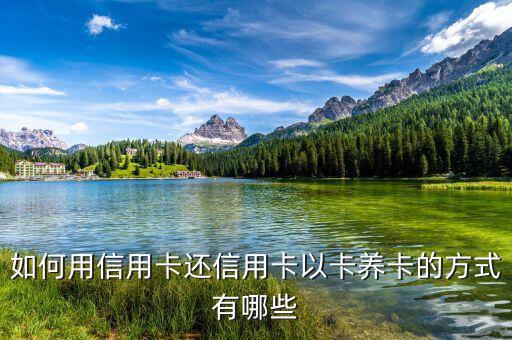 信用卡怎么以卡還卡,以卡養卡的方式有哪些