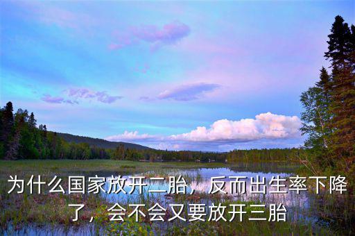 為什么國(guó)家放開(kāi)二胎，反而出生率下降了，會(huì)不會(huì)又要放開(kāi)三胎