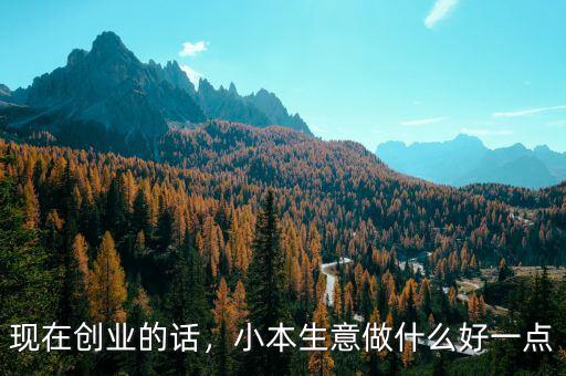 現在創業的話，小本生意做什么好一點
