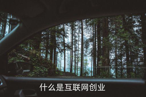 什么是互聯網創業