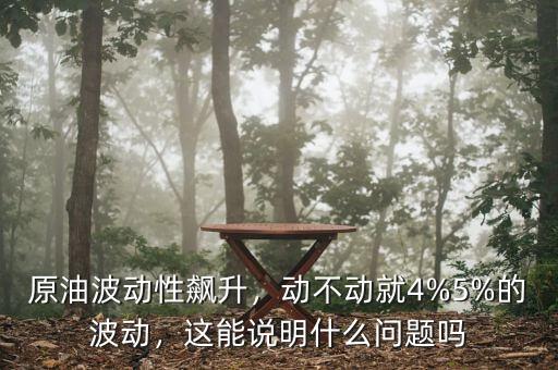 原油波動性飆升，動不動就4%5%的波動，這能說明什么問題嗎