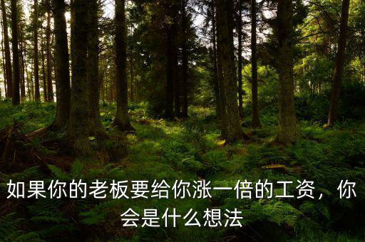 老板只加薪100是什么想法,老板加薪挽留是什么心態