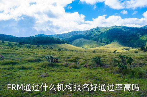 FRM通過什么機構報名好通過率高嗎