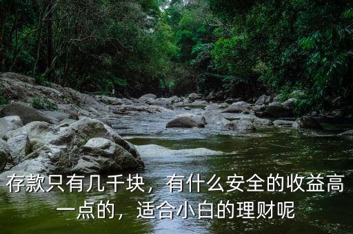 存款只有幾千塊，有什么安全的收益高一點的，適合小白的理財呢