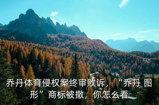 喬丹體育侵權(quán)案終審敗訴，“喬丹 圖形”商標(biāo)被撤，你怎么看