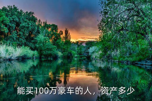 能買100萬豪車的人，資產多少