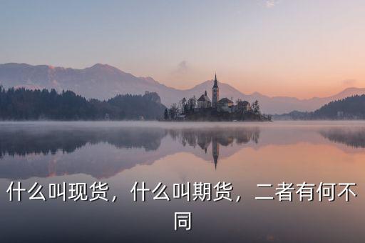 什么叫現貨，什么叫期貨，二者有何不同