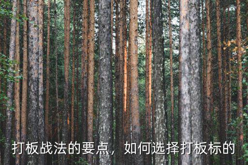 打板戰法是什么意思,短線打板戰法