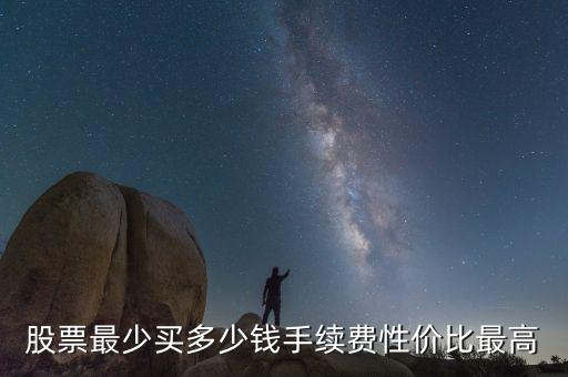 股票最少買多少錢手續費性價比最高