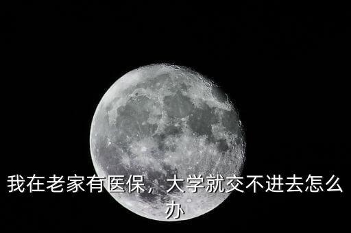 大學期間醫保沒有交怎么辦,我在老家有醫保