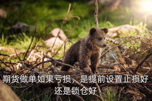 期貨做單如果虧損，是提前設置止損好還是鎖倉好