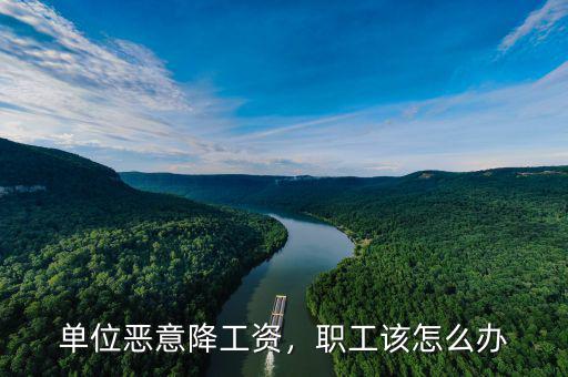 單位惡意降工資，職工該怎么辦