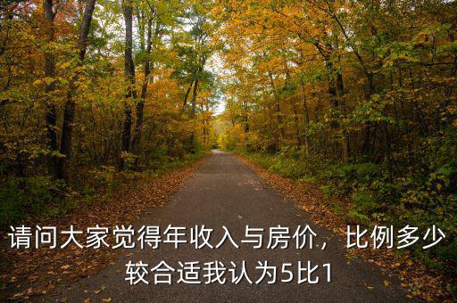 請(qǐng)問(wèn)大家覺(jué)得年收入與房?jī)r(jià)，比例多少較合適我認(rèn)為5比1