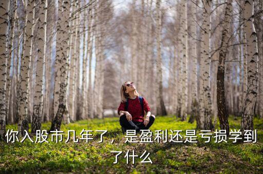 你入股市幾年了，是盈利還是虧損學到了什么