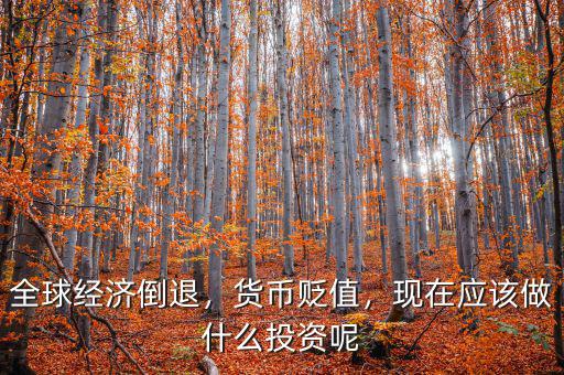 全球經濟倒退，貨幣貶值，現在應該做什么投資呢