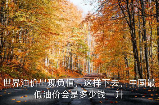 09年油價是多少錢,世界油價出現負值