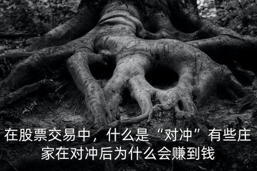 在股票交易中，什么是“對沖”有些莊家在對沖后為什么會賺到錢