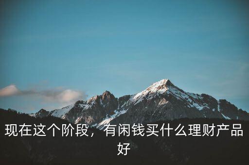 現在投資什么理財產品最好,有什么好理財產品