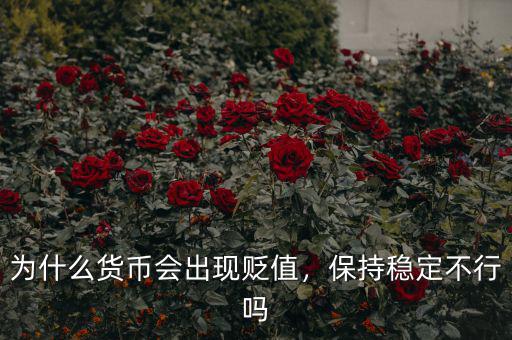為什么貨幣會出現貶值，保持穩定不行嗎