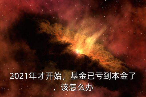 2021年才開始，基金已虧到本金了，該怎么辦