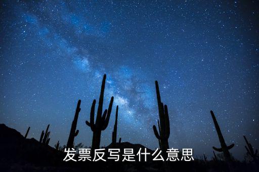 發票反寫什么意思，反寫什么意思
