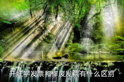 開紅字發票和作廢發票有什么區別