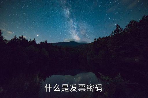 什么是發票密碼