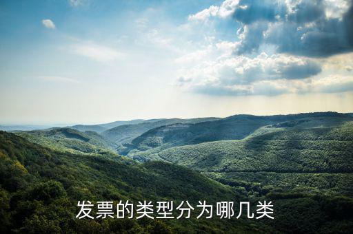 發票的類型分為哪幾類