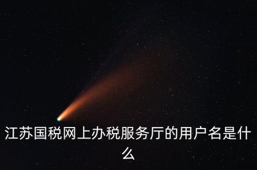 網(wǎng)上辦稅用戶(hù)名是什么，江蘇國(guó)稅網(wǎng)上辦稅服務(wù)廳的用戶(hù)名是什么