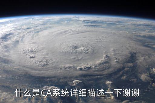 什么是CA系統詳細描述一下謝謝