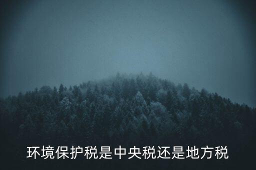 環境保護稅的機關是什么，環境保護稅由哪個機關負責征收