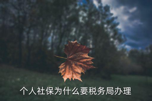 社會保險繳納和稅務局什么關系，社保為什么要稅務部門征收