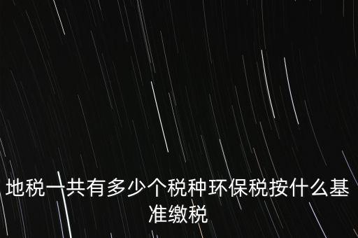 地稅一共有多少個稅種環保稅按什么基準繳稅