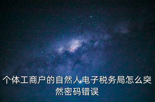 稅務密碼不對什么原因，為什么稅務網剛改自然人密碼登陸一直顯示密碼錯誤