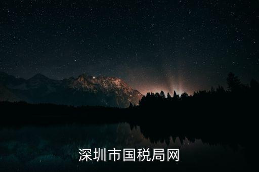 深圳國稅2013年網址是什么意思，深圳市國稅局網