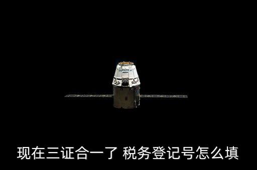 現在三證合一了 稅務登記號怎么填