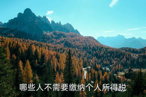 什么人不需要繳稅，有營業執照和稅務登記什么情況下不用繳稅