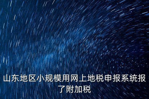 網上申報稅新增附加稅是什么，網上申報城建稅教育附加稅怎么填