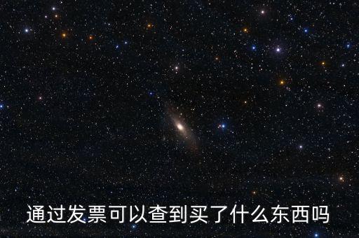 發票查詢什么內容嗎，通過發票可以查到買了什么東西嗎