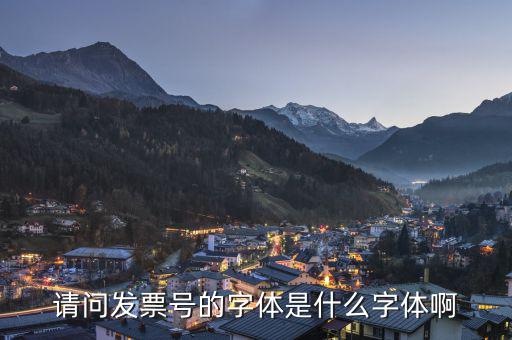 微信發票代碼是什么字體，發票的編號是用什么字體